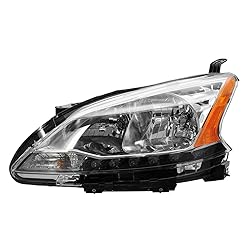TRQ 2 Piece Headlight Assembly Set Chrome Bezel