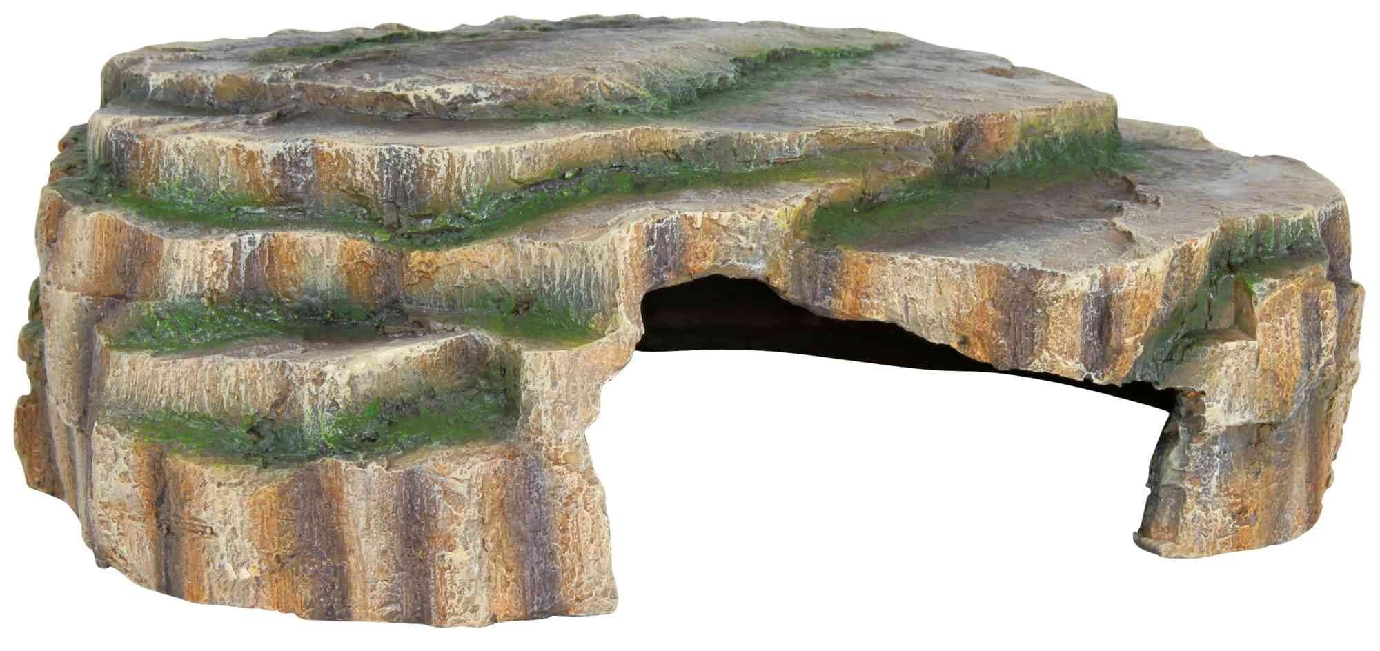 TRIXIE reptile cave in rainforest look - ideal retreat - suitable for terrariums and aquariums - 30 x 10 x 25 cm - poly resin -