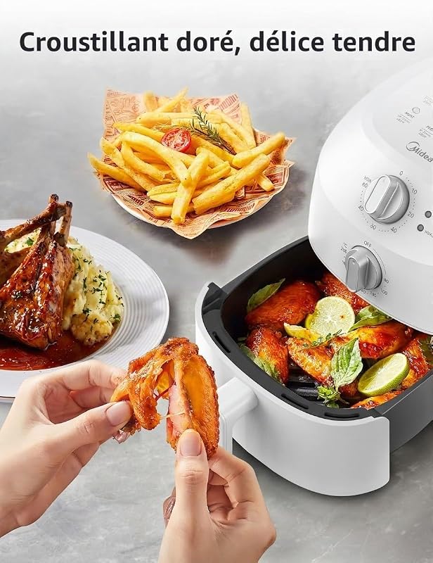 Friteuse à air chaud, 2 l, blanche