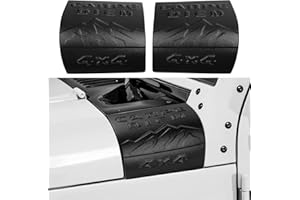 BIBLOZ Cowl Body Armor Outer Cowling Cover for 2007-2017 Jeep Wrangler JK JKU Accessories Rubicon Sahara Unlimited Outer Cowl Covers Corner Guards
