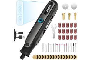 HARDELL Mini Cordless Rotary Tool 4V, 5-Speed Rotary Tool Kit with 69 Accessories, Power Rotary Tool for Cutting, Engraving, Sanding, Drilling, Polishing, Small Wood Carving tool or DIY Crafts(Black)