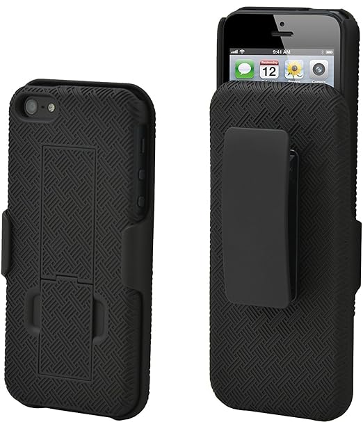 Aduro Shell Holster Combo Case for Apple iPhone SE/5/5S with KickStand