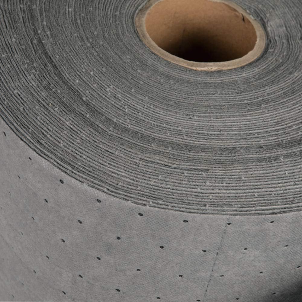 Aain LT010A Heavy Weight polypropylene Meltblown Maintenance Universal Absorbent Bonded Roll, Gray Oil-Cleanup Premium Heavyweight Absorbent Mat Roll 150' L x 15" W, 13 x 10 x 4 inches: Home Improvement