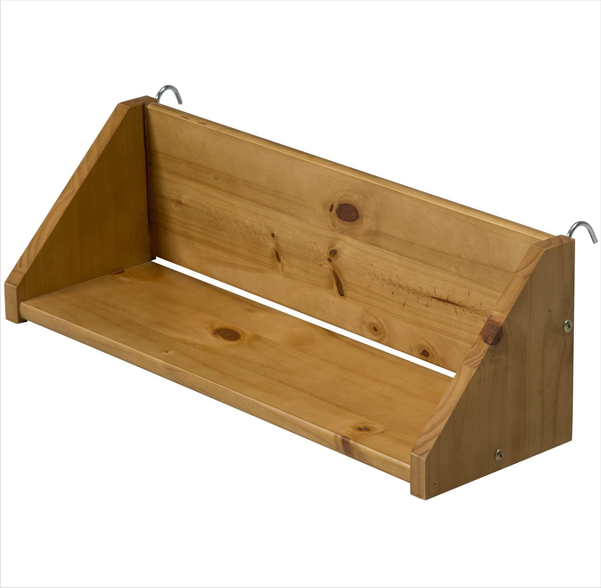 Design Vicenza Goro Large Reversible Clip On Shelf Antique, Pine, 20x59x20 cm