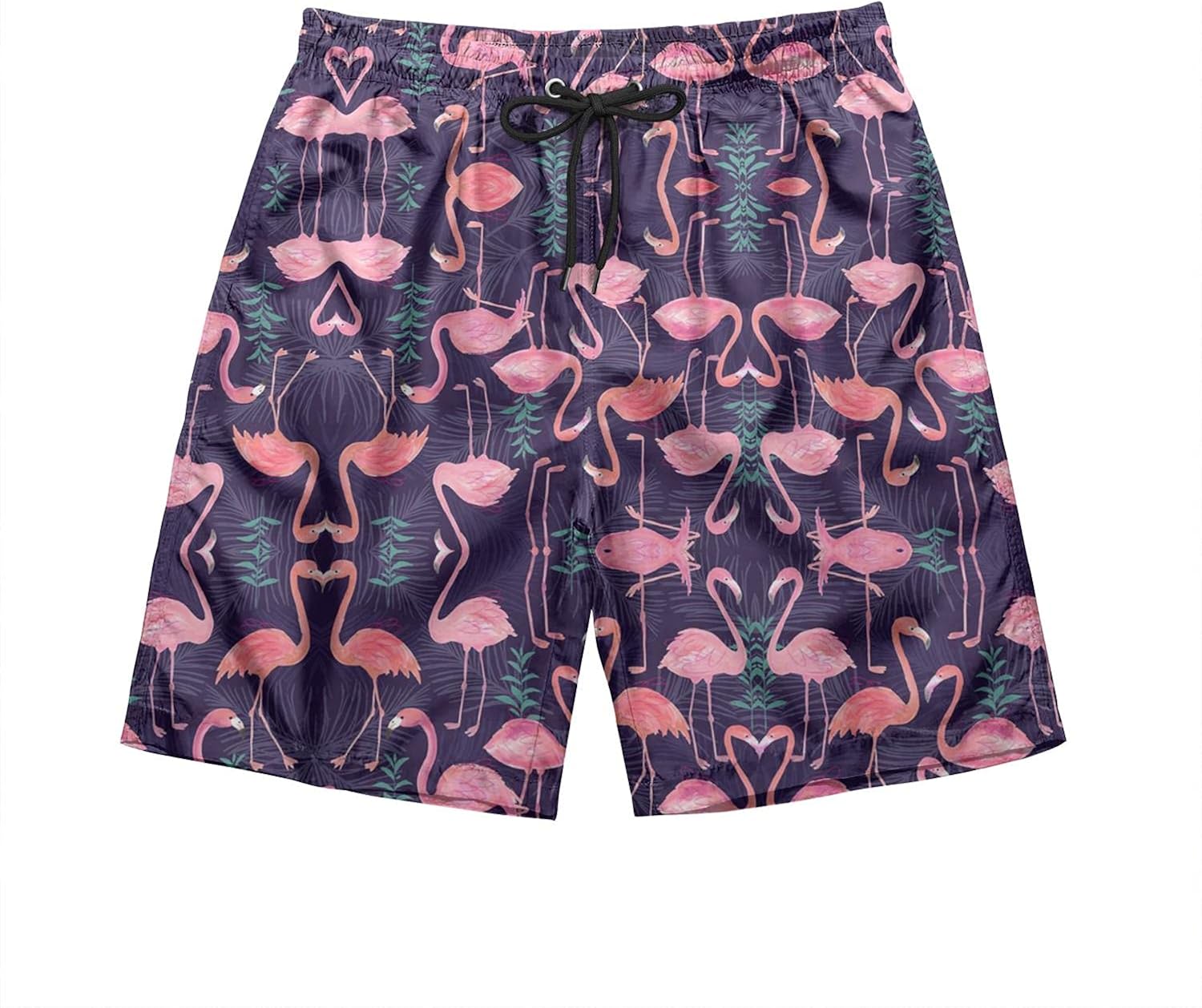 Pink Flamingos Mens Swim Trunks Summer Custom Beach Shorts Swim Amazon