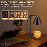 Ambitelligence Candle Warmer Lamp with Timer & Adjustable Height - Black view 3