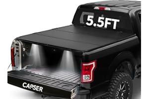 CAPSER 5.5FT Hard Tri-Fold F-150 Tonneau Cover Fits for 2015-2025 Ford F-150 67Inch Truck Bed(incl.F150 Lightning)