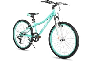 HH HILAND Hiland 20 24 Inch Mountain Bike for Kids Age 5 + Year Old, Front Suspension Fork Kids' Bicycles for Boys Girls Multiple Colors