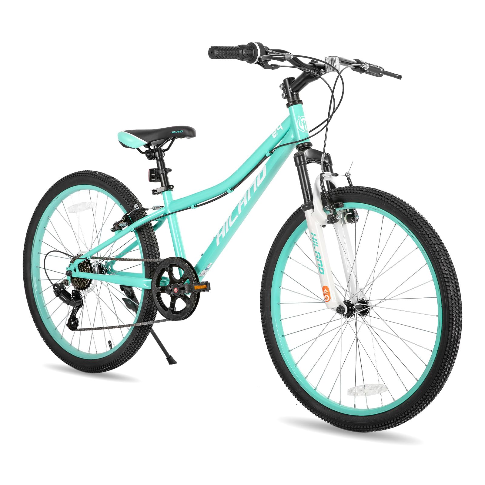 Hiland Mountain Bike for Kids, 20/24 Inch, Front Suspension Fork | Age 5+ Years Old | Multiple Colors | For Boys and Girls