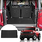 Mabett Cargo Liner Trunk Mat for Ford Bronco Accessories 2026,2021-2025 2-Door TPE Material All-Weather Trunk Liner to Prevent Movement and Vibration of Goods