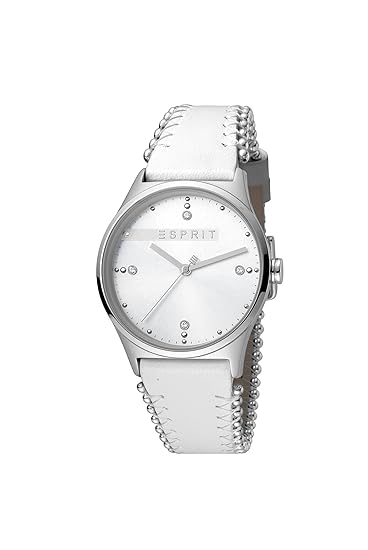 Esprit Damen Analog Quarz Uhr mit Leder Armband ES1L032L0015