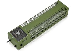 600W Utility Heater with Built-in Thermostat,120V Electric Pump House Heater with Dual Digital Display, Freeze Protection for