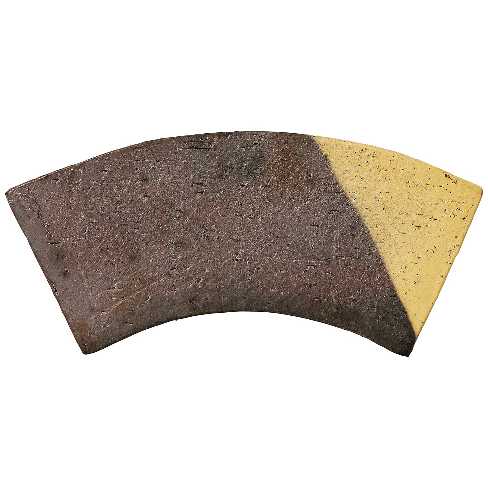 Wazakura Tokoname Series Japanese Handmade Fan Shaped Bonsai Pot with Drainage Holes 174mm (6.8") MADE IN JAPAN, Artisan Ceramic Garden Container, Decorative Flower Planter - Fan Shape