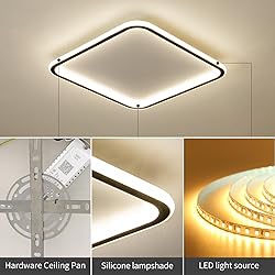Modern Ceiling Lights，23.6 Inch Flush Mount