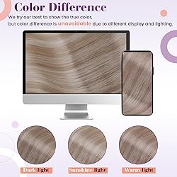 LaaVoo Clip in Hair Extensions Real Human Hair