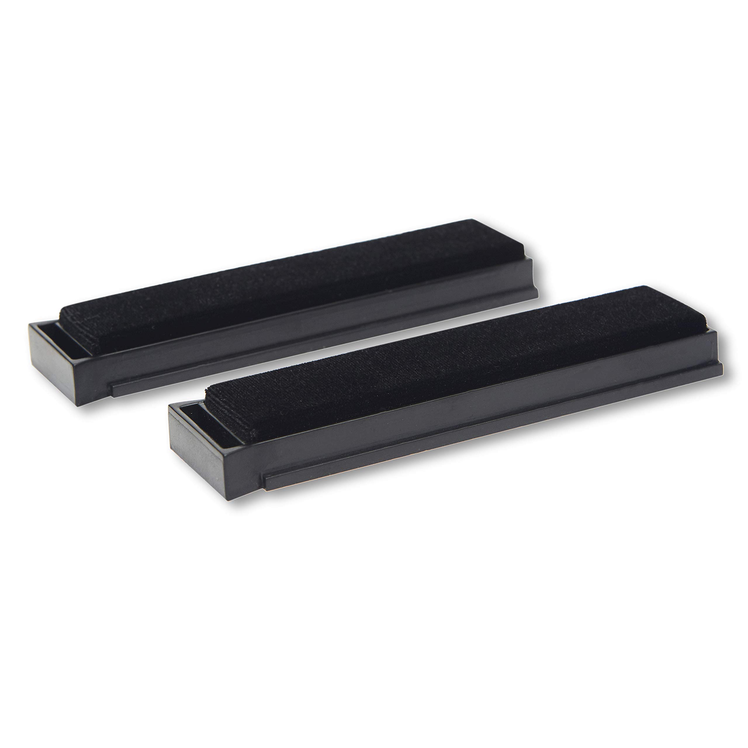 BIG FUDGE Vinyl Record Cleaning Brush Replacement for Record Friend Cleaner Kit - Set of 2 Velvet Anti Static Carbon Fibre Brushes