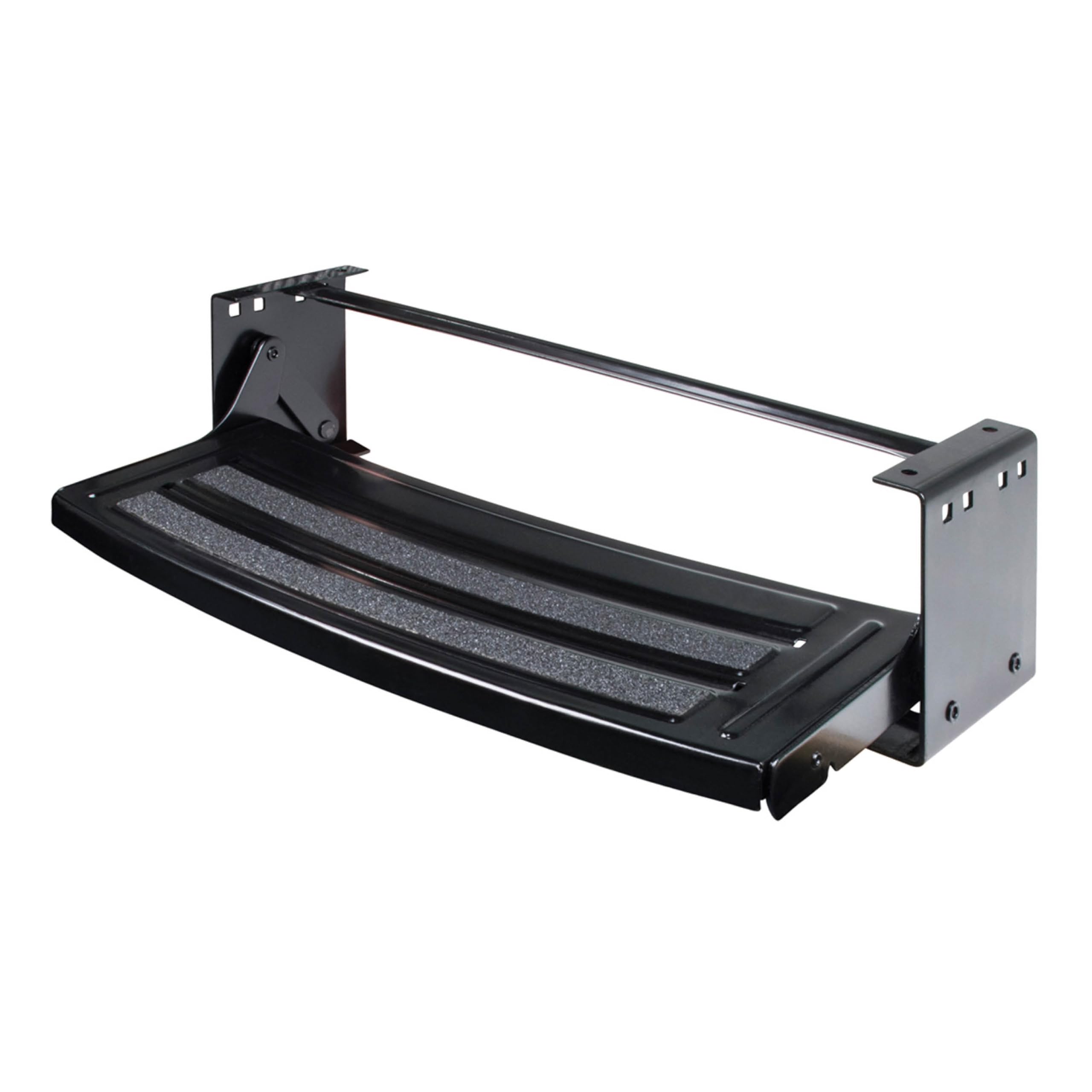 Photo 1 of **NO HARDWARE***Lippert Components Radius 24" Single Manual RV Step Assembly, 300 lbs. Anti-Slip Steps, Compact One-Hand Expand or Collapse, Black Powder Coat, Travel Trailers, 5th Wheels, Campers - 432678