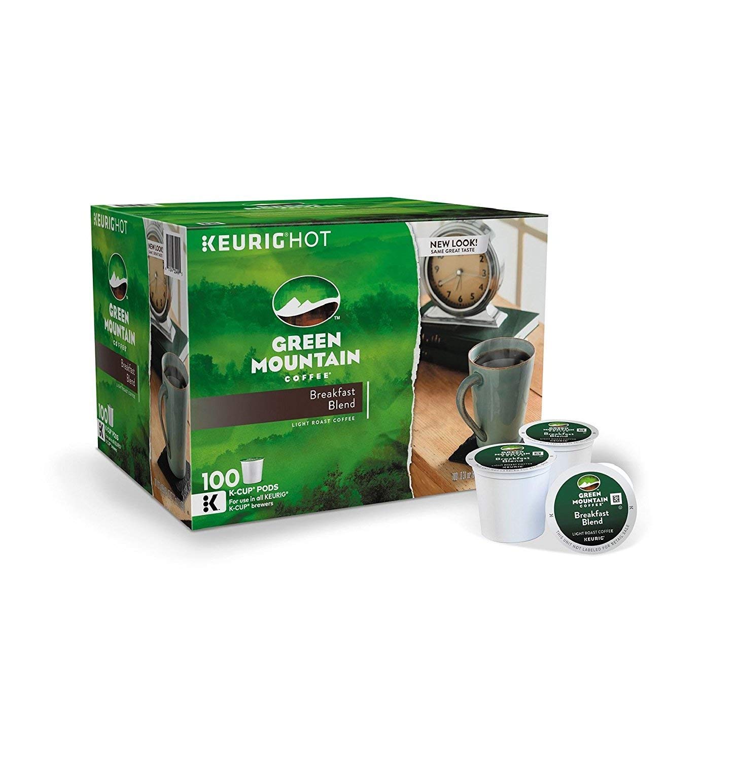 Green Mountain Coffee Breakfast Blend Decaf Keurig SingleServe KCup