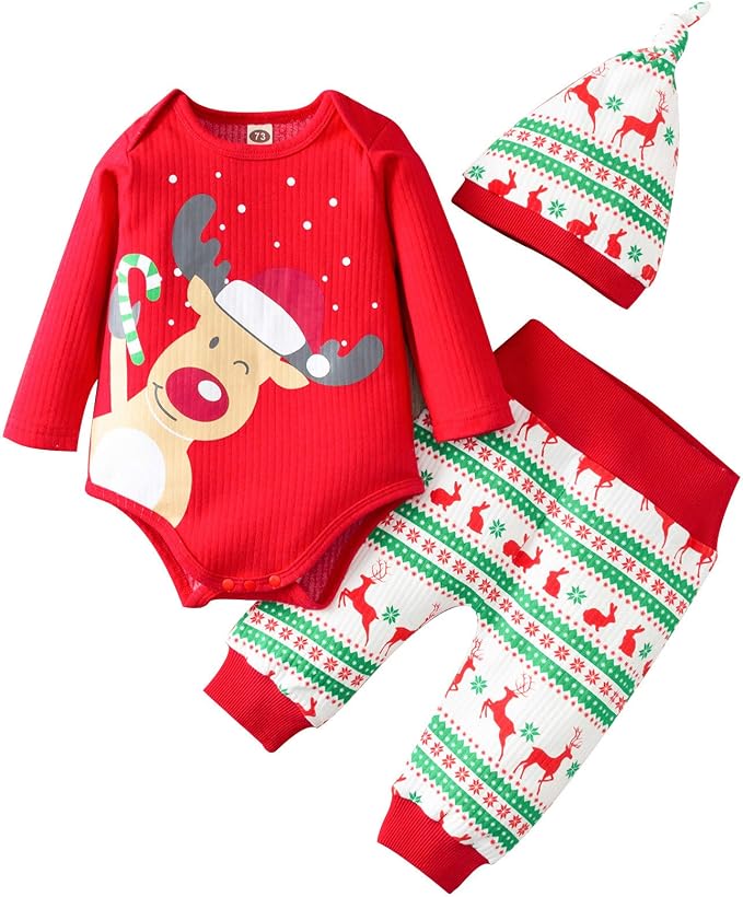 Amazon クリスマスプレゼント 3点セット トップス 長ズボン 帽子 男女兼用 子供服 男の子 女の子 赤ちゃん服 冬服 防寒 高品質でし七五三 新年 人気 可愛い ベビー服 厚い 暖かい ジャンバー 裏起毛 普段着 カジュアル キャリー オン 買取 長袖 アンサンブル 通販