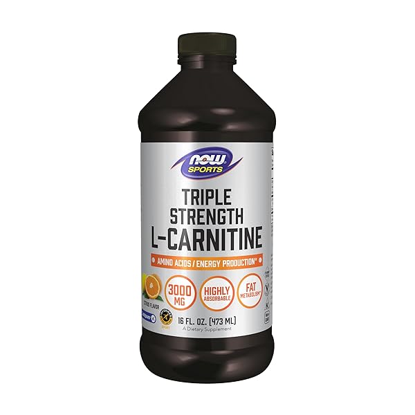 NOW SPORTS NUTRITION, L-CARNITINE LIQUID, TRIPLE STRENGTH 3000...