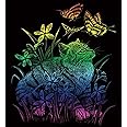 Royal Brush Rainbow Foil Engraving Art Kit 8"X10", Kitten & Butterflies