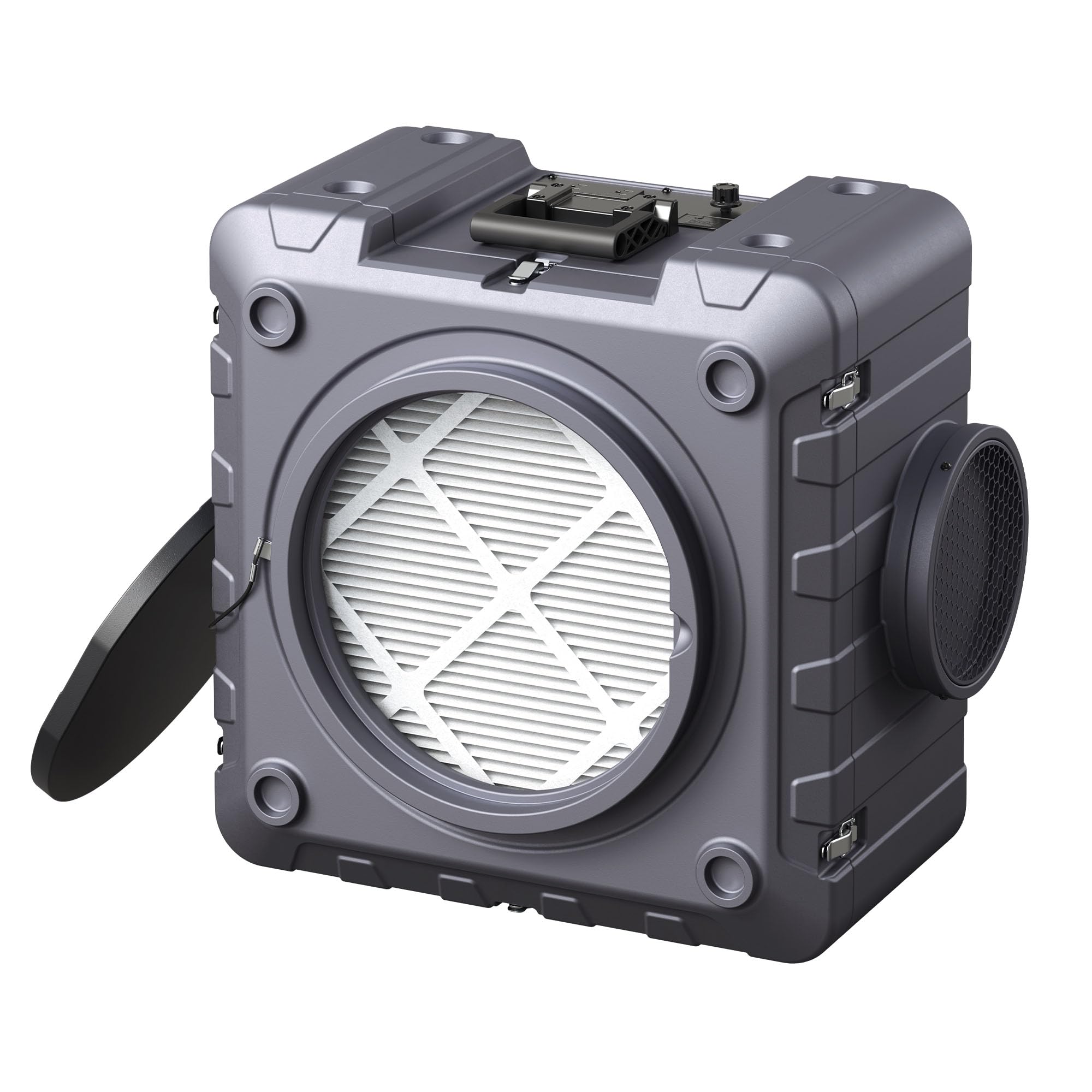 VEVOR Air Scrubber with 3-Stage Filtration, Stackable Negative Air Machine 550 CFM, Air Cleaner with MERV10, Carbon, H13 HEPA, for Home, Industrial and Commercial Use