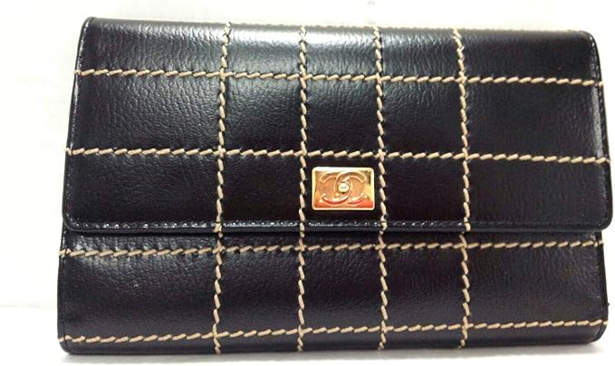 Amazon Co Jp シャネル Chanel 長財布 ワイルドステッチ チョコバー 黒 中古 服 ファッション小物
