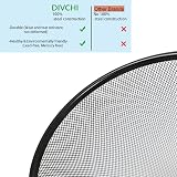 DIVCHI Round Trash Can Bin 1 Pack Black Non-Slip Mesh Metal Waste Paper Bin view 7