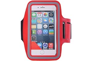 1Pack Sports Armband with Key Holder,ibarbe Running Jogging Exercise Gym Biking Walking Water resitant Arm Band for iPhone 6,