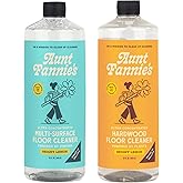 Aunt Fannie's Bundle: Floor Cleaner Vinegar Wash (Lemon) + Hardwood Floor Cleaner (Lemon)