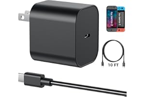 Switch 2 Charger - 60W AC Adapter for Nitendo 2/Nintendo1 with 10FT Long Cable, Support 4K TV Dock,PD 3.0 Fast Charging Power