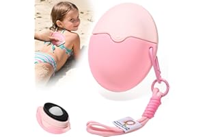 Searuodio Sunscreen Applicator for Kids & Families with Roller Ball & Soft Sponge - Refillable, Spill-Proof, Travel Size (1.85 oz) - Easy Sunscreen Roll-On for Children, No Mess Baby Sun Lotion Brush