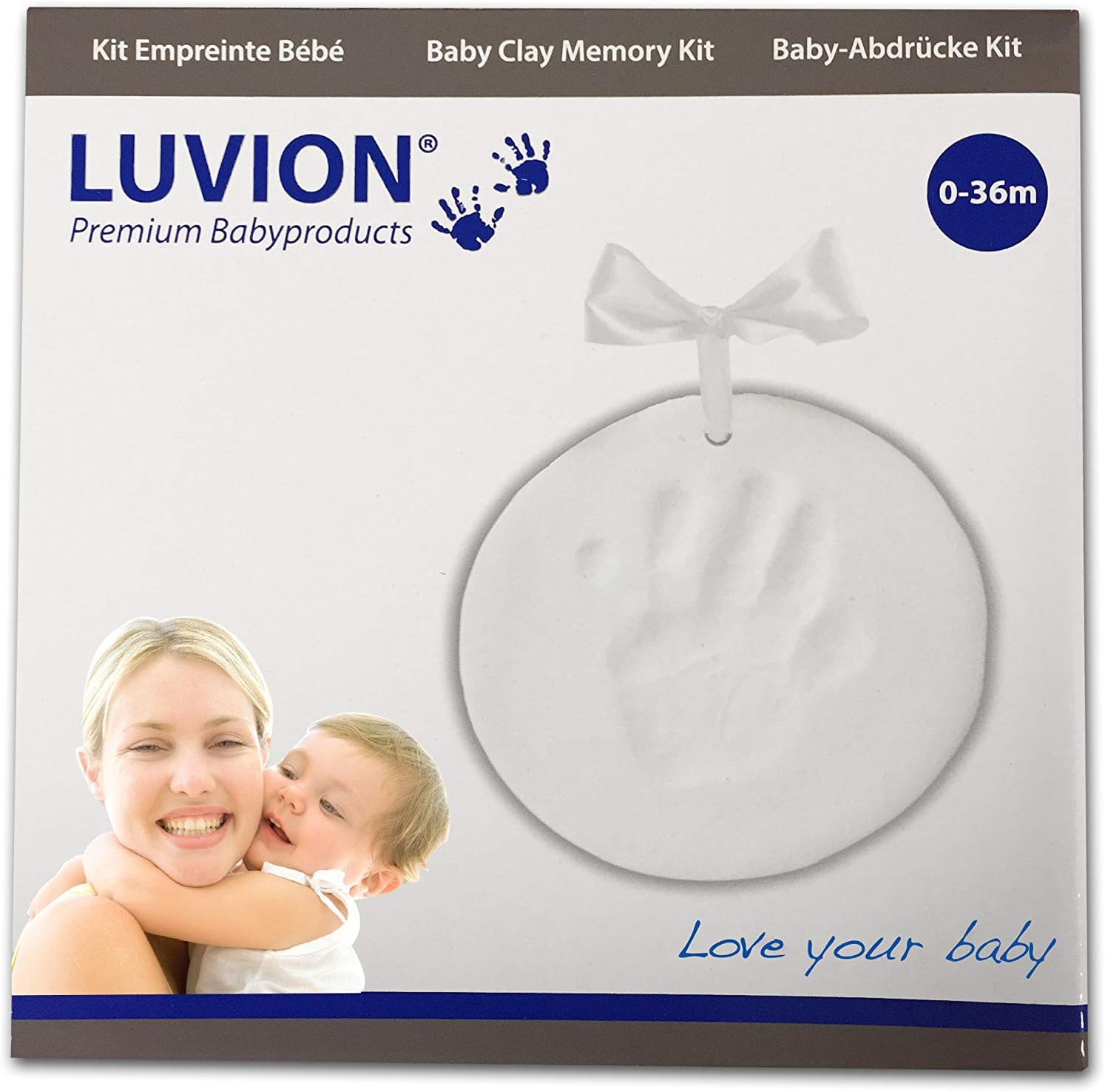 Excellent Cadeau Naissance Argile Blanche Non Toxique Luvion Kit Empreinte De Main Et De Pied Souvenir Bebe Cadres Photos Bebe Puericulture Academiaclaret Org