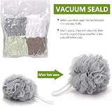 Tbestmax 4 Pack Mesh Pouf Bath Sponge Mesh Loofah Exfoliating Shower Ball view 2