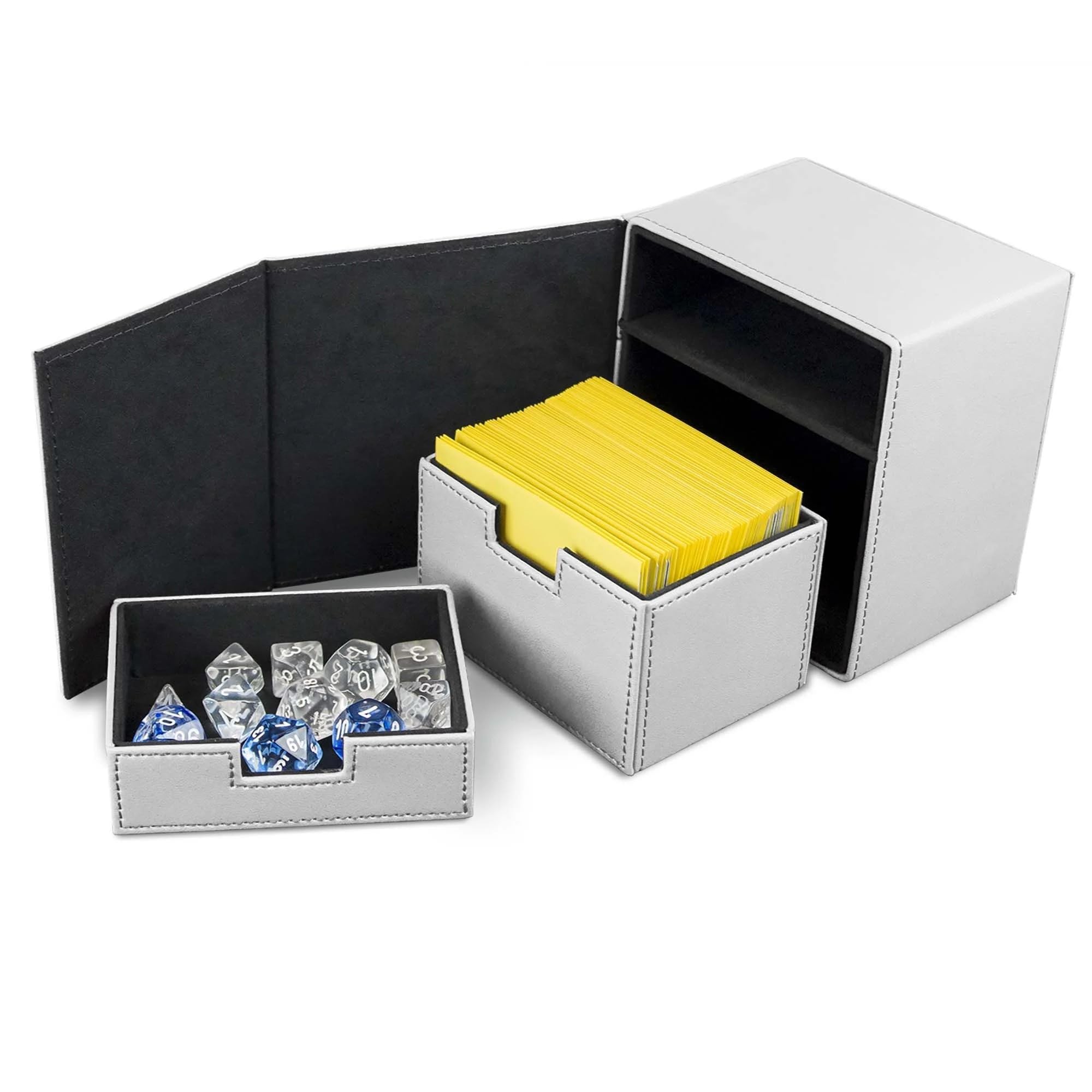 Card Supplies Deck Vault LX - 100 White Standard Deck Box