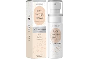 ANAREAL Rice Water for Hair Growth, Hair Growth Serum Women, Rice Water, Rice Water Spray, Rice Water for Hair, Rice Water Spray that can be used with Rice Water Shampoo and Conditioner, 60ml
