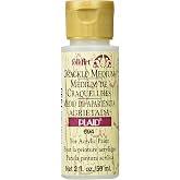 FolkArt Medium (2-Ounce), 694 Crackle, White