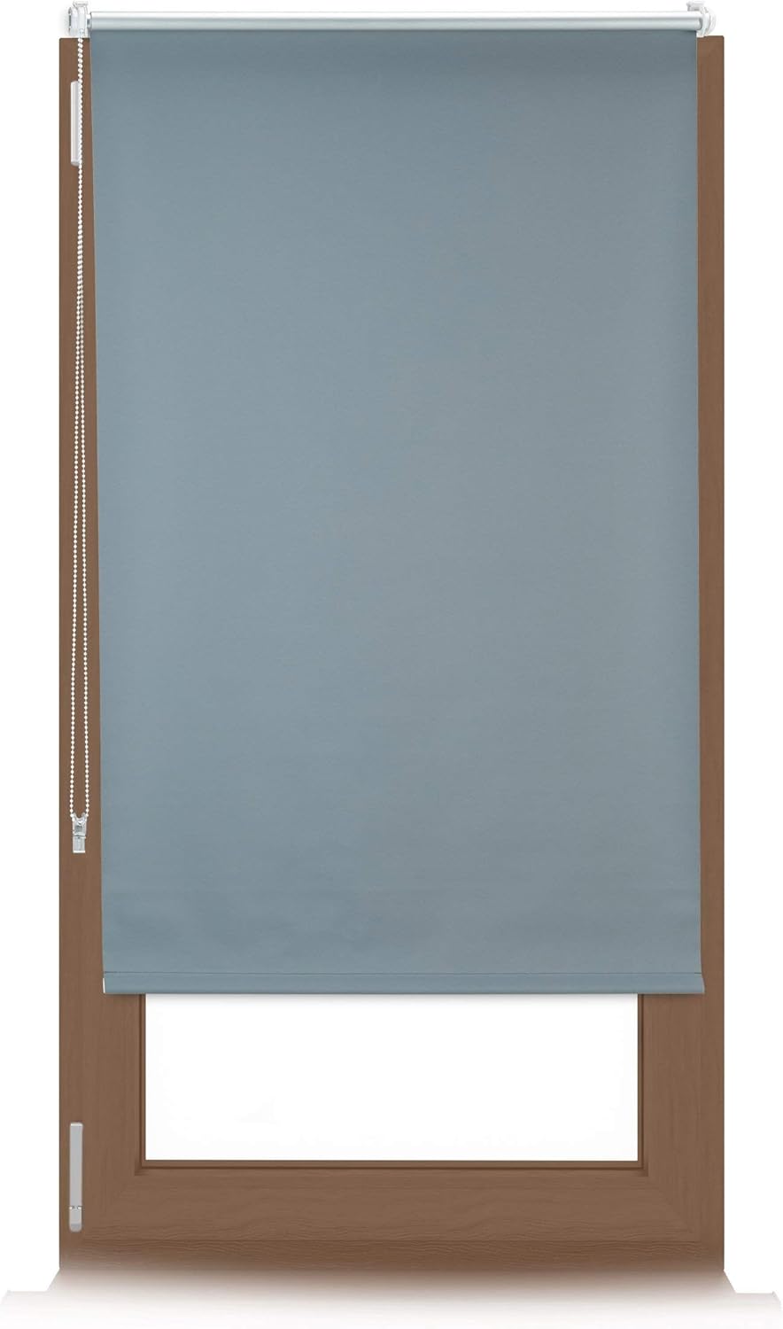 Relaxdays Darkening Blinds with Heat Protection, Thermal Roller, No-Drilling, Side-Pull Roller Blinds Klemmfix, 60 x 160 cm