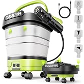 StupidFrog Portable Pressure Washer with 12L Foldable Large Capacity Tank | Cordless Portable Water Sprayer, 30-45min Runtime, 4-in-1 Nozzle, No Faucet Needed for Cars, Bikes, Patio, RV &amp; Camping