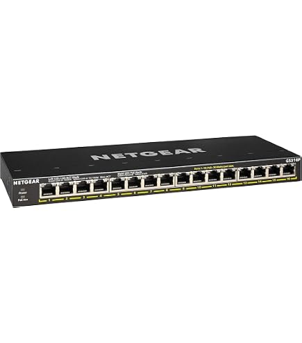 Amazon.com: NETGEAR 16-Port Gigabit Ethernet Unmanaged PoE Switch