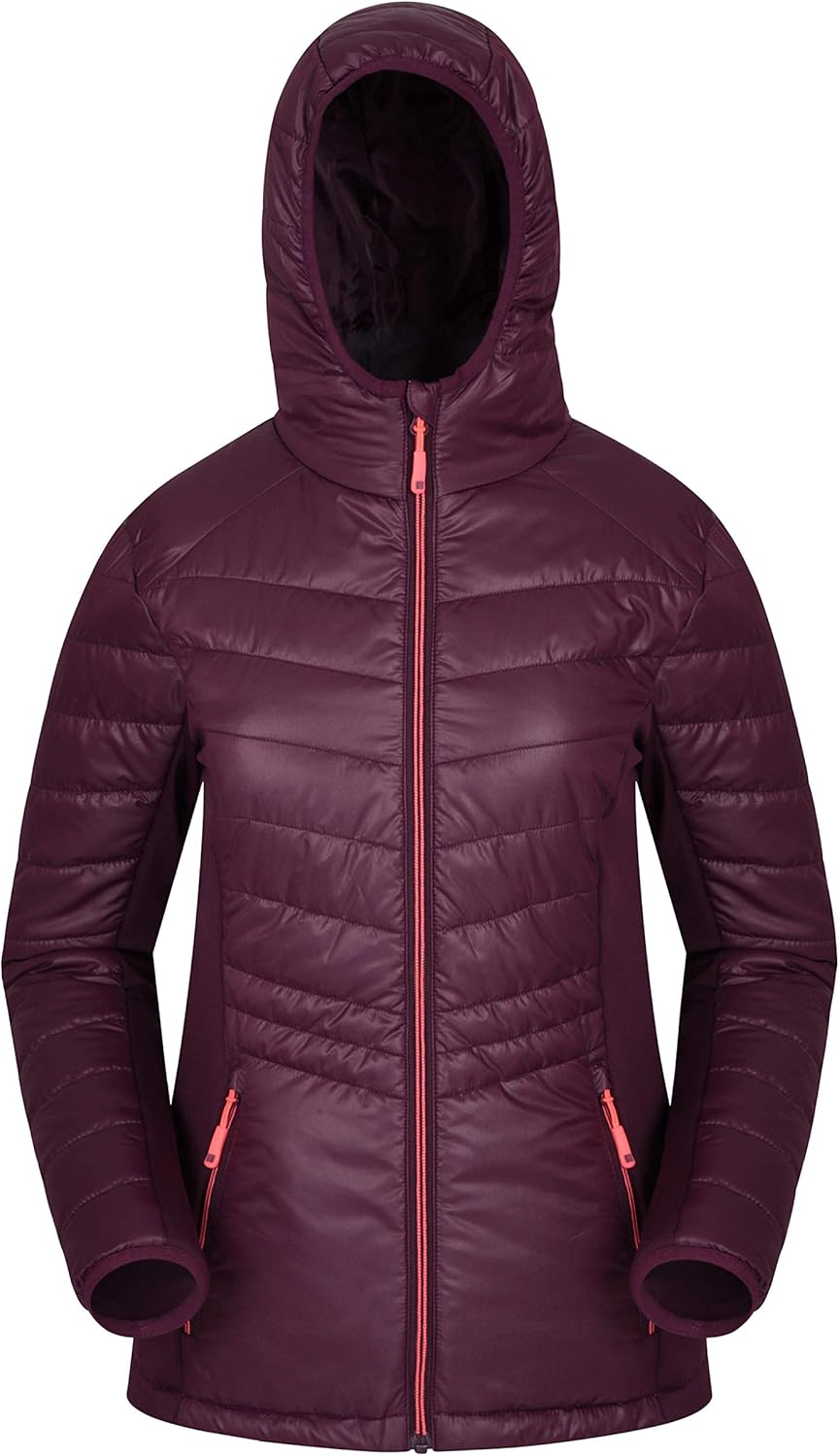 Mountain Warehouse Turbine Womens Padded Softshell Lightweight Padding Ladies Shell Jacket