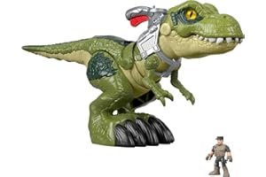 Fisher-Price Jurassic World Toys Mega Mouth T.Rrex,chomping toy dinosaur for preschool kids ages 3-8 years