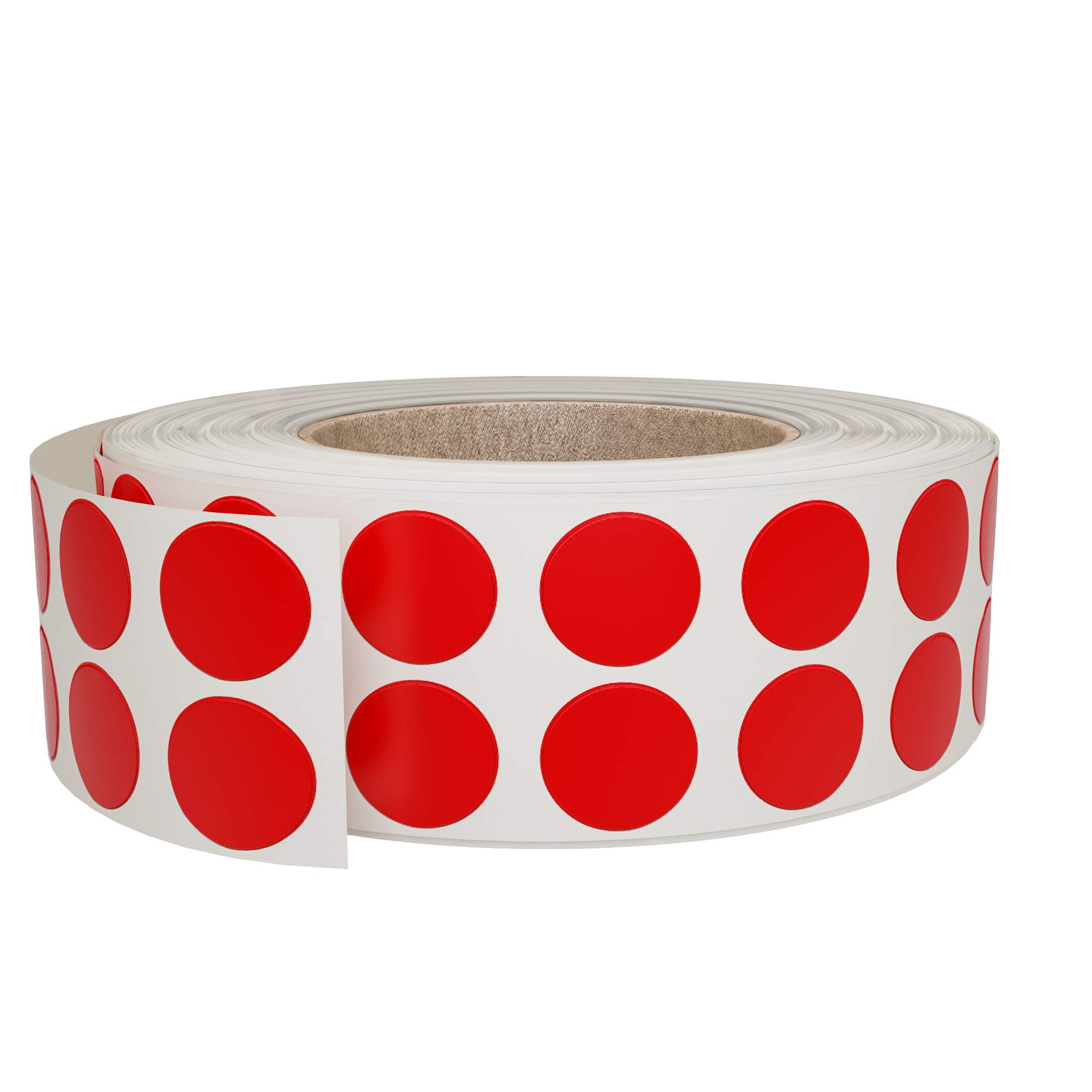 Royal Green Round Sticker Dots Adhesive on a Roll in Red (1cm) 10mm - 3000 Pack