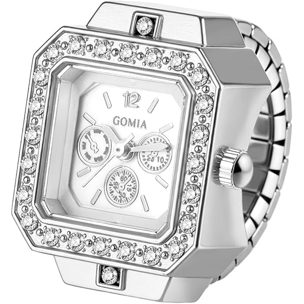 Amazon.com: Avaner Men Women Finger Watches: Gold Silver  display picture 3