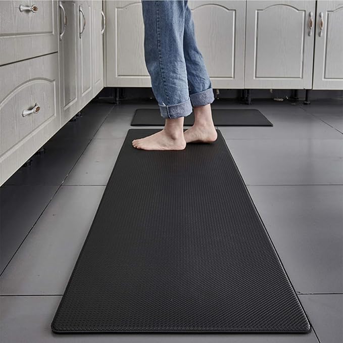 Alfombra Super Suave Cocina, Color Sólido Rectangular Anti-Fatigue Anti