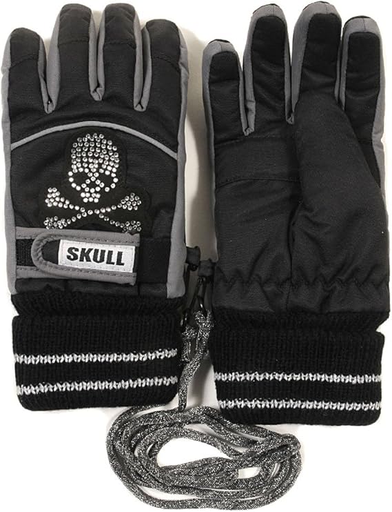 Amazon ノーブランド No Brand キッズ ジュニア 男の子用 5本指 スキーグローブ 9340 110 1 ブラック 手袋 通販