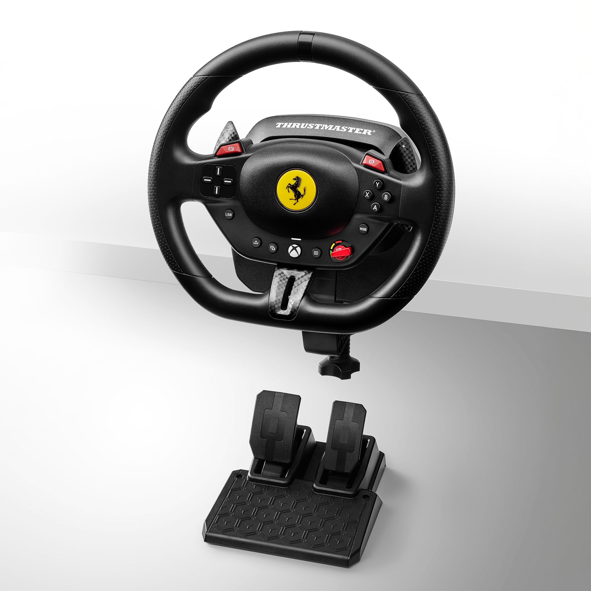 Thrustmaster T98 Ferrari 296 GTS – Offizielles Ferrari Rennlenkrad & Pedal-Set für Xbox Series X|S, Xbox One & PC – Bungee-Cord-System, Magnetische Pedale, Manettino-Wahlschalter 4
