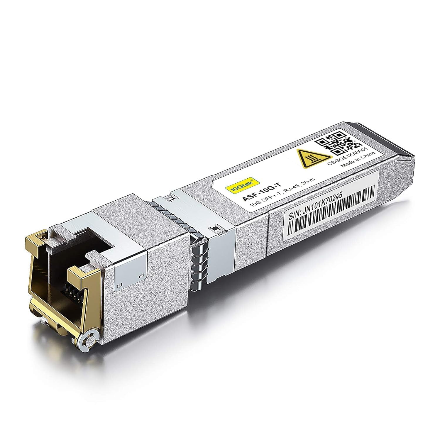10Gtek 10Gb SFP+ RJ45 Copper Module 30-meter, 10GBase-T SFP+ Transceiver Compatible for Cisco SFP-10G-T-S, Ubiquiti UniFi UF-RJ45-10G, Netgear, Mikrotik S+RJ10, TP-Link, D-Link
