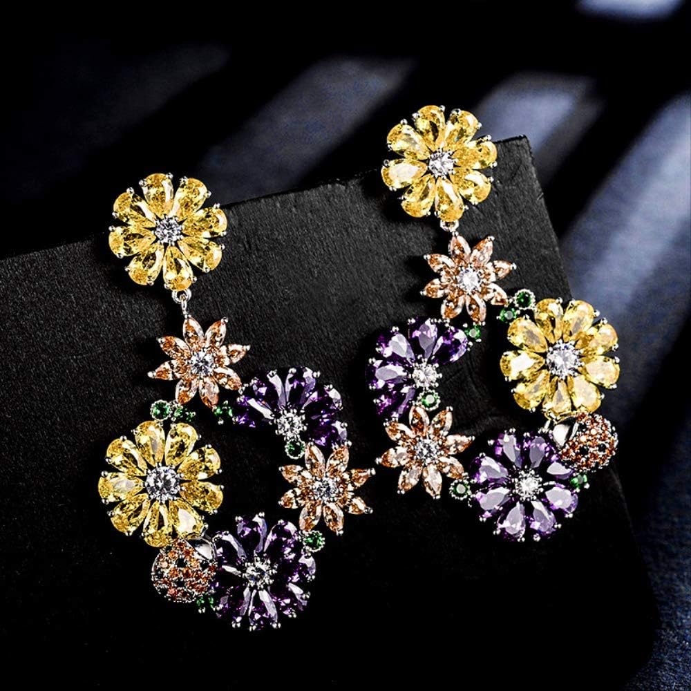 huge flower earrings