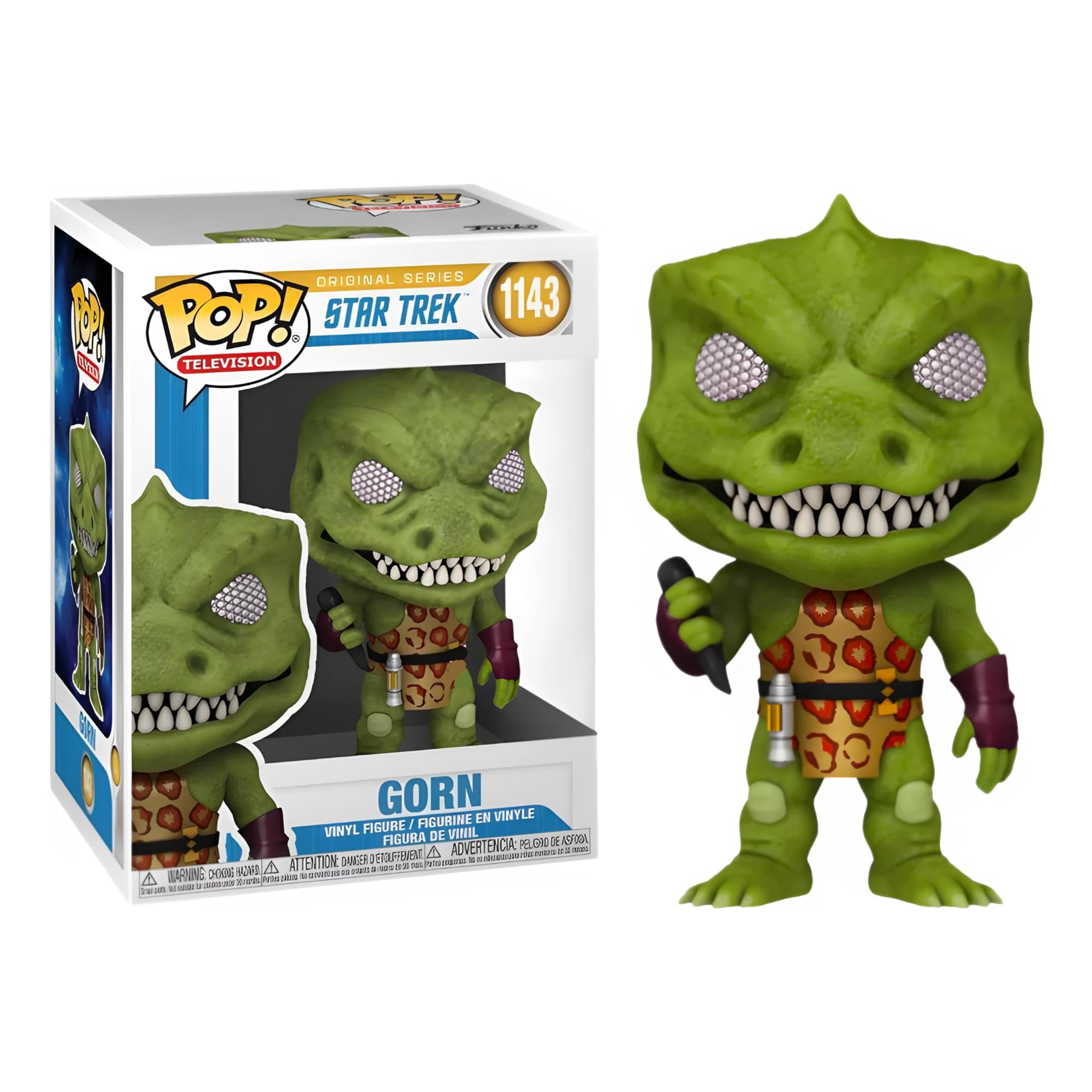 Funko POP! TV: Star Trek - Gorn With Weapon - Star Trek the Original Series - Collectable Vinyl Figure - Gift Idea - Official Merchandise - Toys for Kids & Adults - TV Fans